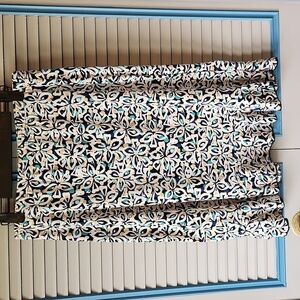 Dress Barn Blue and white floral skirt